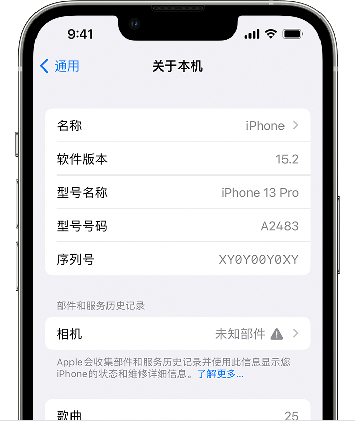 于田苹果维修分享iPhone 出现提示相机“未知部件”是什么原因？ 